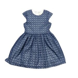 Kate Spade New York Kimberly Dress Medallion Lace Blue Girls sz 10
